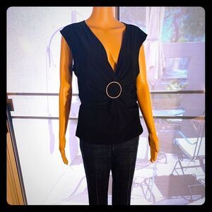 Black Short Sleeve Top